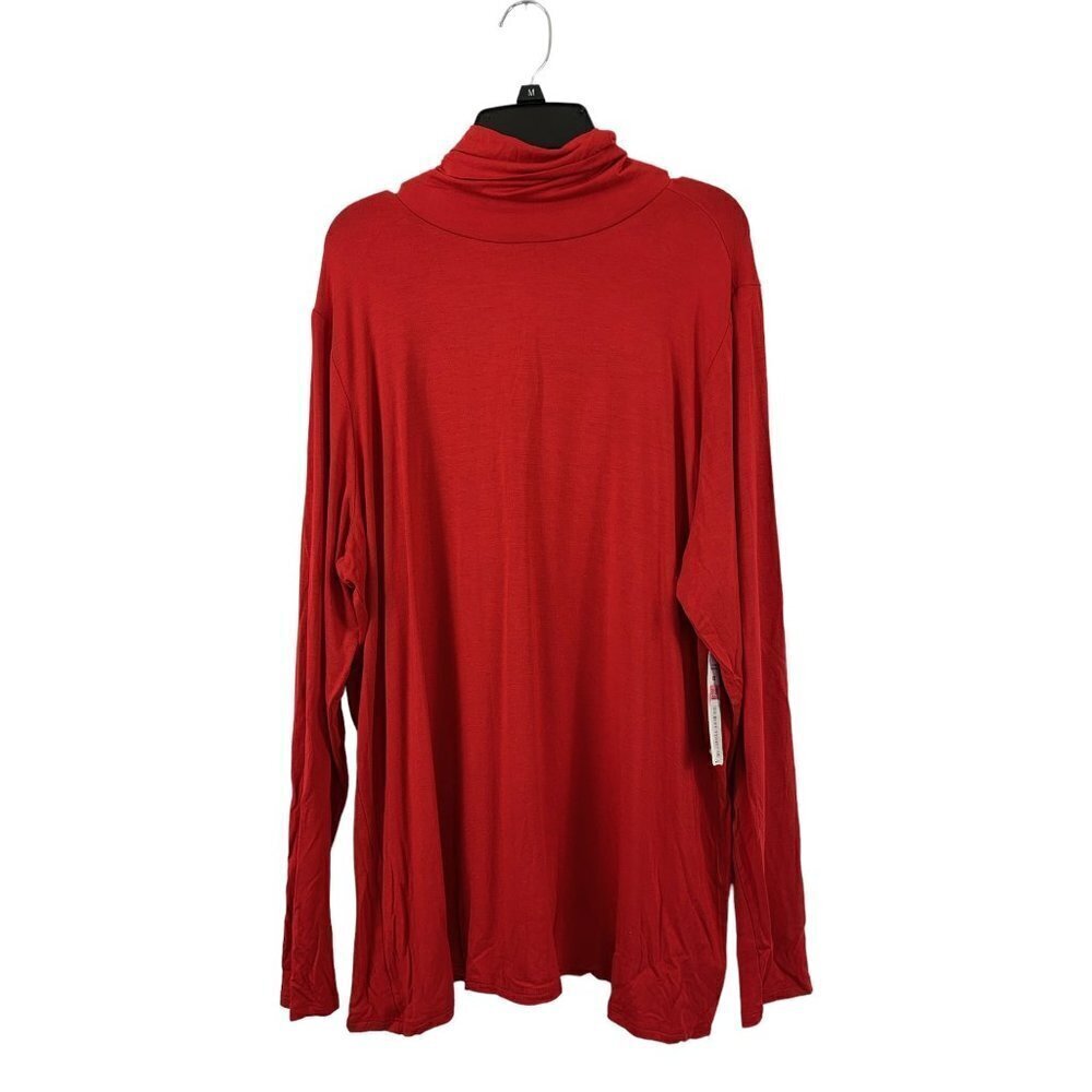 Investments II Decadent Red Turtle Neck Top - Picture 2 of 6